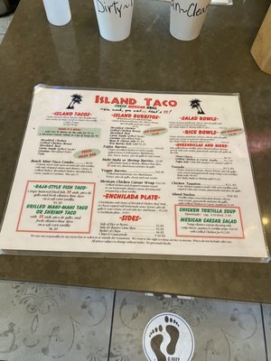 Menu photo 2 Island Taco Carmel, CA