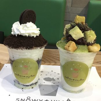 Snowy Village - two desserts on a tray - Desserts Near Me - Saskatoon, Saskatchewan Snowy Village - two desserts on a tray - Desserts Near Me - Saskatoon, Saskatchewan