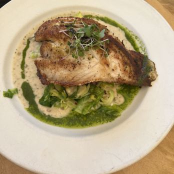 Zov's - Tustin - Pistachio Crusted Seabass ($32.95) - Mediterranean Near Me - Tustin, California Zov's - Tustin - Pistachio Crusted Seabass ($32.95) - Mediterranean Near Me - Tustin, California
