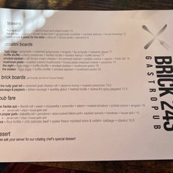 Brick 243 Gastropub - Menu JUL 23