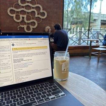 Verve Coffee Roasters - 1st floor seating area - Coffee Roasteries Near Me - Los Angeles, California