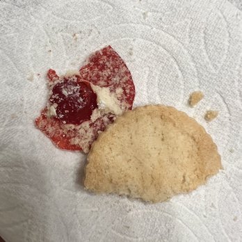 Choco Bakery & Cafe - Normally this cookie is FANTASTIC but I think something happened with this batch. The jam was tough and cookie was too crumbly. - Patisserie/Cake Shop Near Me - Corona, California