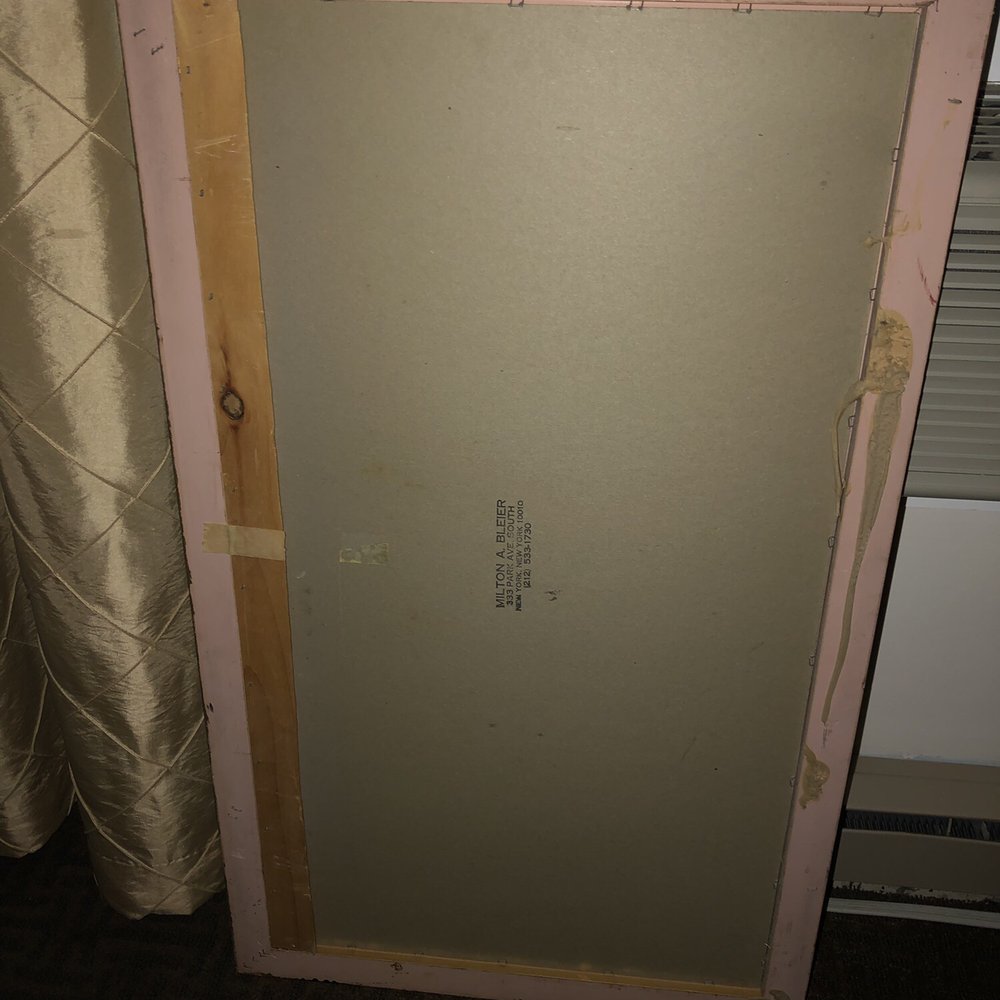 The frame that fell on us during the night. Held up by tape and little bit of glue. The frame that fell on us during the night. Held up by tape and little bit of glue.