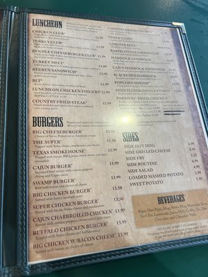 Menu photo 2 The Swamp Buck Fort Kent, ME Menu photo 2 The Swamp Buck Fort Kent, ME