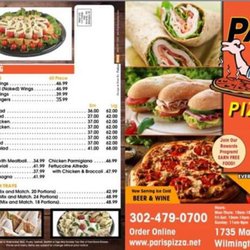 Paris Pizza - Paris Pizza menu