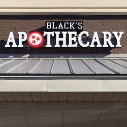 Black's Apothecary - Storefront signage