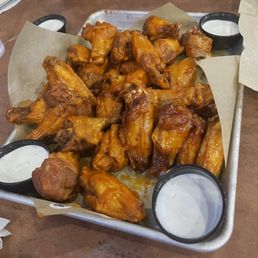 30 traditional wings. Really good 30 traditional wings. Really good