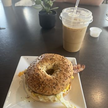 Chocolattés - Bagel Breakfast Sandwich - Coffee Roasteries Near Me - Fort Myers, Florida