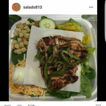 813 Salad And Seafood - Grilked Chicken Salad - New American Near Me - Tampa, Florida 813 Salad And Seafood - Grilked Chicken Salad - New American Near Me - Tampa, Florida