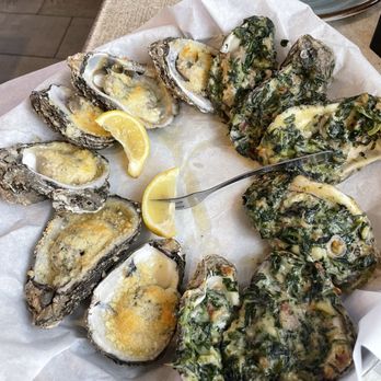 Anna Maria Oyster Bar - Pier - Garlic parm oyster and oysters rock - Seafood Near Me - Bradenton Beach, Florida Anna Maria Oyster Bar - Pier - Garlic parm oyster and oysters rock - Seafood Near Me - Bradenton Beach, Florida