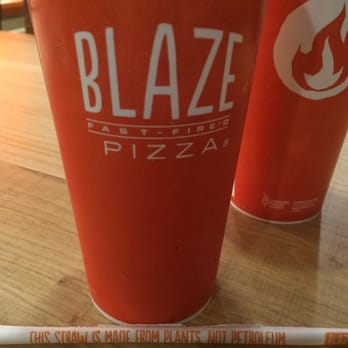 Blaze Pizza - This straw is made from plants not petroleum. - Salad Near Me - Edmonton, Alberta