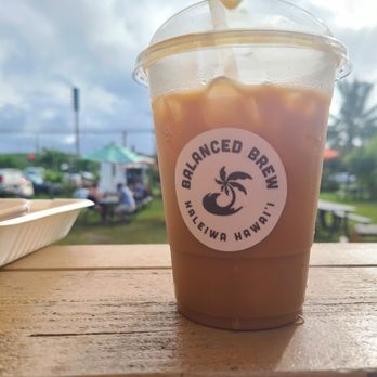 Balanced Brew - Haleiwa Latte w Coconut Milk! So Delish!!! Recommend! - Coffee & Tea Near Me - Haleiwa, Hawaii Balanced Brew - Haleiwa Latte w Coconut Milk! So Delish!!! Recommend! - Coffee & Tea Near Me - Haleiwa, Hawaii