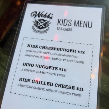 Webb's Grainworks - Clever and cute menus - kids menu had very creative and yummy sounding mocktails on the back, too. - Breweries Near Me - Aliso Viejo, California Webb's Grainworks - Clever and cute menus - kids menu had very creative and yummy sounding mocktails on the back, too. - Breweries Near Me - Aliso Viejo, California