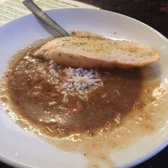 Turtle Bay - The bowl of the sausage and andouille gumbo. - Pizza Near Me - New Orleans, Louisiana Turtle Bay - The bowl of the sausage and andouille gumbo. - Pizza Near Me - New Orleans, Louisiana