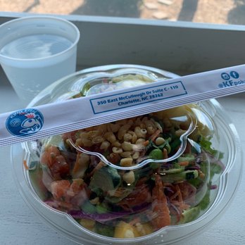 King Fish Poke - Salad Poke Bowl with salmon and tuna - Japanese Near Me - Charlotte, North Carolina