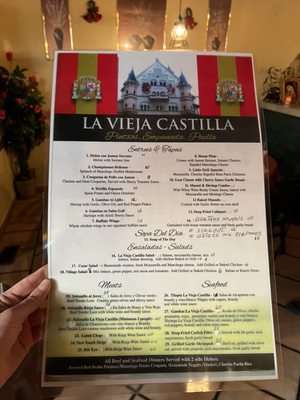 Menu photo 3 La Vieja Castilla Blue Island, IL Menu photo 3 La Vieja Castilla Blue Island, IL