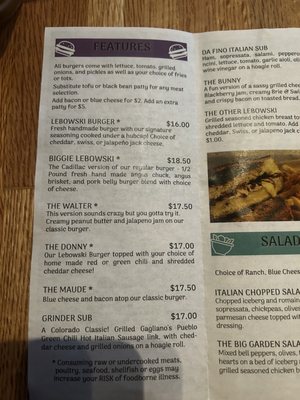Menu photo 5 Lebowski’s Taproom Colorado Springs, CO Menu photo 5 Lebowski’s Taproom Colorado Springs, CO