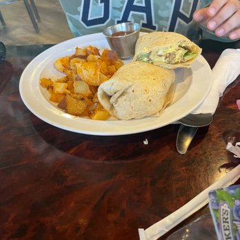 The Parkside Cafe - Philly cheesesteak breakfast burrito - Cafes Near Me - Bristol, Connecticut
