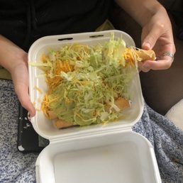 5 rolled tacos