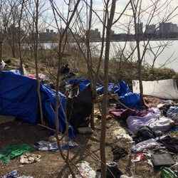Six Diamonds Park - Homeless encampment