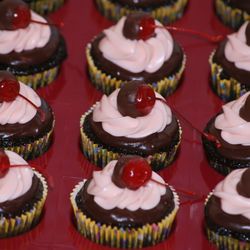 Intoxicated Desserts - Chocolate covered cherry cupcakes