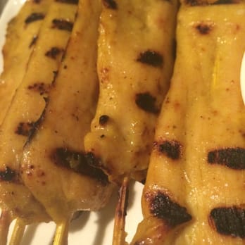Top Thai - close-up of chickie satay - Thai Near Me - Castro Valley, California
