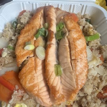 Thai Orchid's Kitchen - Salmon fried rice - Thai Near Me - Washington, DC, District of Columbia