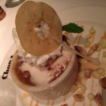 Chops City Grill - "Melting" Apple Pie Fresh Crisp Apples Served Piping Hot In A "Deep Dish" With Crispy Walnut Topping, & Cinnamon Swirl Gelato - Steakhouses Near Me - Naples, Florida Chops City Grill - "Melting" Apple Pie Fresh Crisp Apples Served Piping Hot In A "Deep Dish" With Crispy Walnut Topping, & Cinnamon Swirl Gelato - Steakhouses Near Me - Naples, Florida