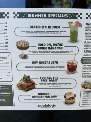 Menu photo 3 Sociology Coffee Bar Folsom, CA