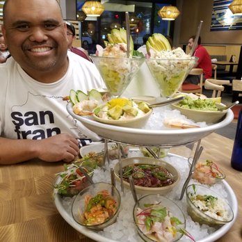 Pacific Catch - The "All in Tower" great option coz you great to try most of the poke and ceviche! - Seafood Near Me - Walnut Creek, California Pacific Catch - The "All in Tower" great option coz you great to try most of the poke and ceviche! - Seafood Near Me - Walnut Creek, California
