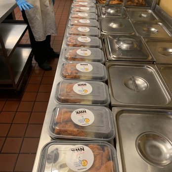 King's Family Restaurant - a line of trays of food - Soul Food Near Me - Newark, New Jersey King's Family Restaurant - a line of trays of food - Soul Food Near Me - Newark, New Jersey