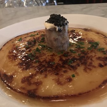 Neptune Oyster - Johnny cakes w fish and caviar - Seafood Near Me - Boston, Massachusetts Neptune Oyster - Johnny cakes w fish and caviar - Seafood Near Me - Boston, Massachusetts
