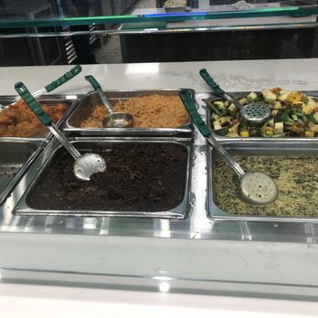 Aviva by Kameel - Sweet Potatoes, rice, vegetables, falafel, lentils and rice in sauce, and creamy spinach - Mediterranean Near Me - Atlanta, Georgia