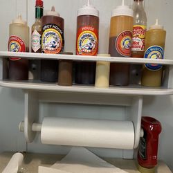 BBQ House - Variety of sauces at each table