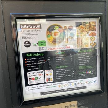 Bibibowl - Menu - Korean Near Me - Lausanne, VD