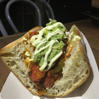 About : Spicer - Chorizo hot dog - Cafes Near Me - Woollahra, NSW