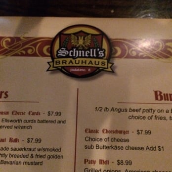 Schnell's Brauhaus - New restaurant name and ownership of the old Brauer's Brauhaus. - German Near Me - Palatine, Illinois