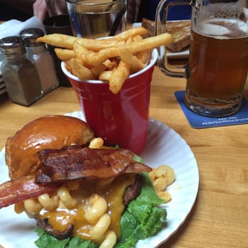 Woodie's Flat - Mac Attack Burger. Delicious! - New American Near Me - Chicago, Illinois Woodie's Flat - Mac Attack Burger. Delicious! - New American Near Me - Chicago, Illinois