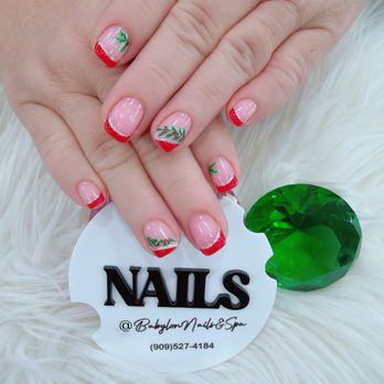 Babylon Nails & Spa - My Christmas season nails- love them!! - Nail Salons Near Me - Rancho Cucamonga, California Babylon Nails & Spa - My Christmas season nails- love them!! - Nail Salons Near Me - Rancho Cucamonga, California