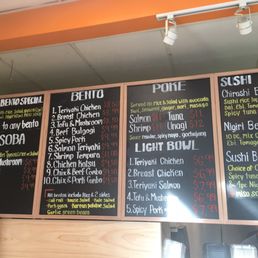 Menu first half Menu first half