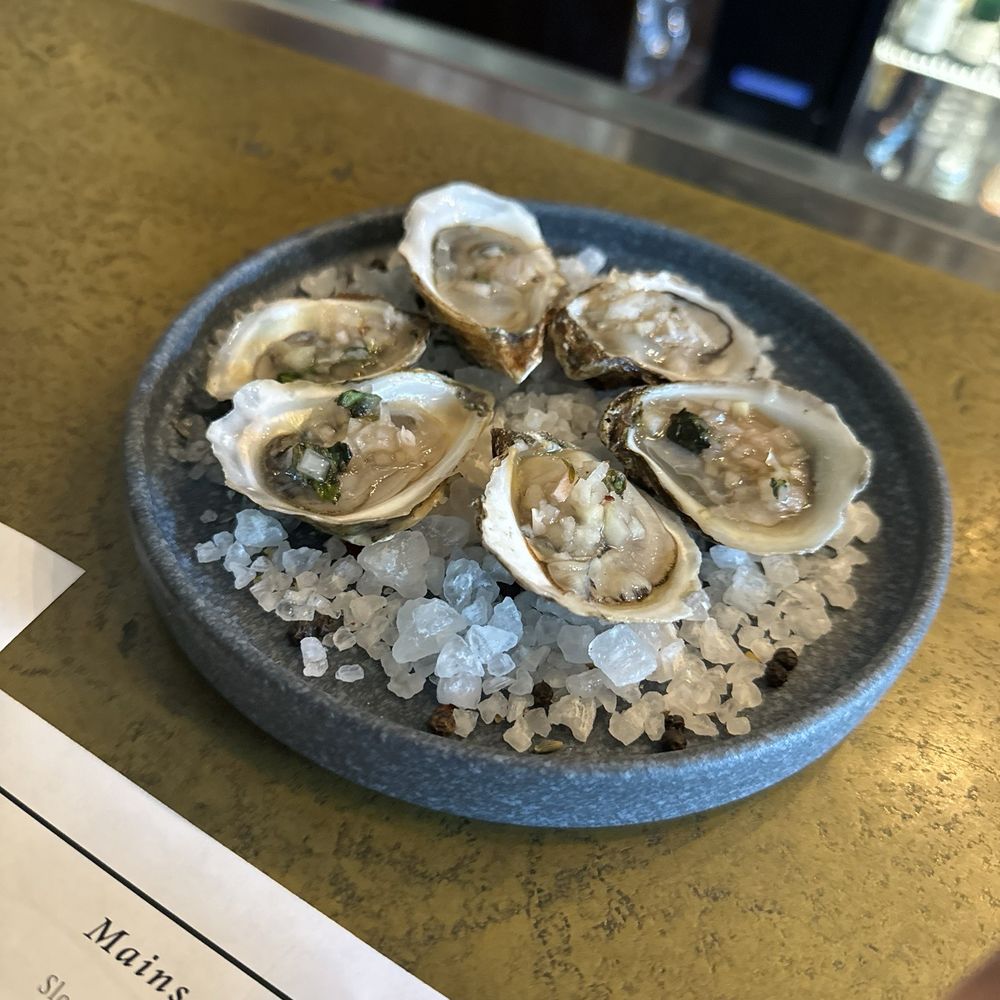 Beholder - Oysters w/ mint n cucumbers, fresh n delicious - New American Near Me - Indianapolis, Indiana Beholder - Oysters w/ mint n cucumbers, fresh n delicious - New American Near Me - Indianapolis, Indiana