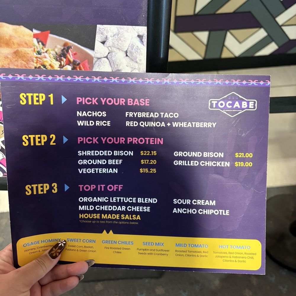 Tocabe - An American Indian Eatery - Build your bowl steps - American Near Me - Denver, Colorado Tocabe - An American Indian Eatery - Build your bowl steps - American Near Me - Denver, Colorado