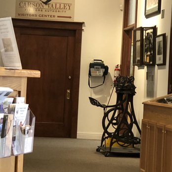 Carson Valley Visitors Authority - Tuesday, May 21, 2019: Carson Valley Visitors Authority Visitors Center sign at front entrance. - Visitor Centers Near Me - Gardnerville, Nevada Carson Valley Visitors Authority - Tuesday, May 21, 2019: Carson Valley Visitors Authority Visitors Center sign at front entrance. - Visitor Centers Near Me - Gardnerville, Nevada