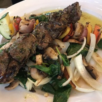 Opa! Authentic Greek - Steak over grilled veggies, delish - Mediterranean Near Me - Santa Clara, California Opa! Authentic Greek - Steak over grilled veggies, delish - Mediterranean Near Me - Santa Clara, California