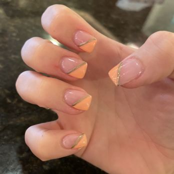 Enchanted Nail Salon - Orange gold French dip - Nail Salons Near Me - Orange, California Enchanted Nail Salon - Orange gold French dip - Nail Salons Near Me - Orange, California