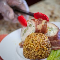 D​electable Din​ing by Chef ​Gail - Preparation of Fregola Pilaf with Asparagus stuffed Chicken Roulade