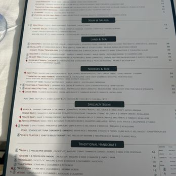 Ocean Hai - Dinner menu - New American Near Me - Clearwater Beach, Florida