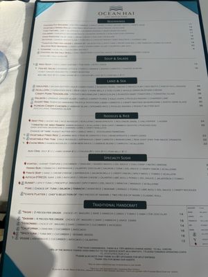 Menu photo 1 Ocean Hai Clearwater Beach, FL