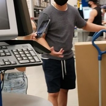 IKEA - He was not corrected or told to put his mask above his nose and thankfully the manager didn't rudely correct him. Blurred for his privacy. - Home Decor Near Me - Burbank, California IKEA - He was not corrected or told to put his mask above his nose and thankfully the manager didn't rudely correct him. Blurred for his privacy. - Home Decor Near Me - Burbank, California