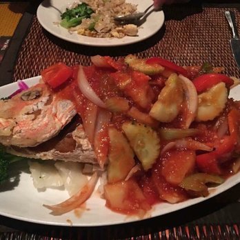 Thai Palace - Sweet and sour red snapper - Thai Near Me - Bradenton, Florida Thai Palace - Sweet and sour red snapper - Thai Near Me - Bradenton, Florida